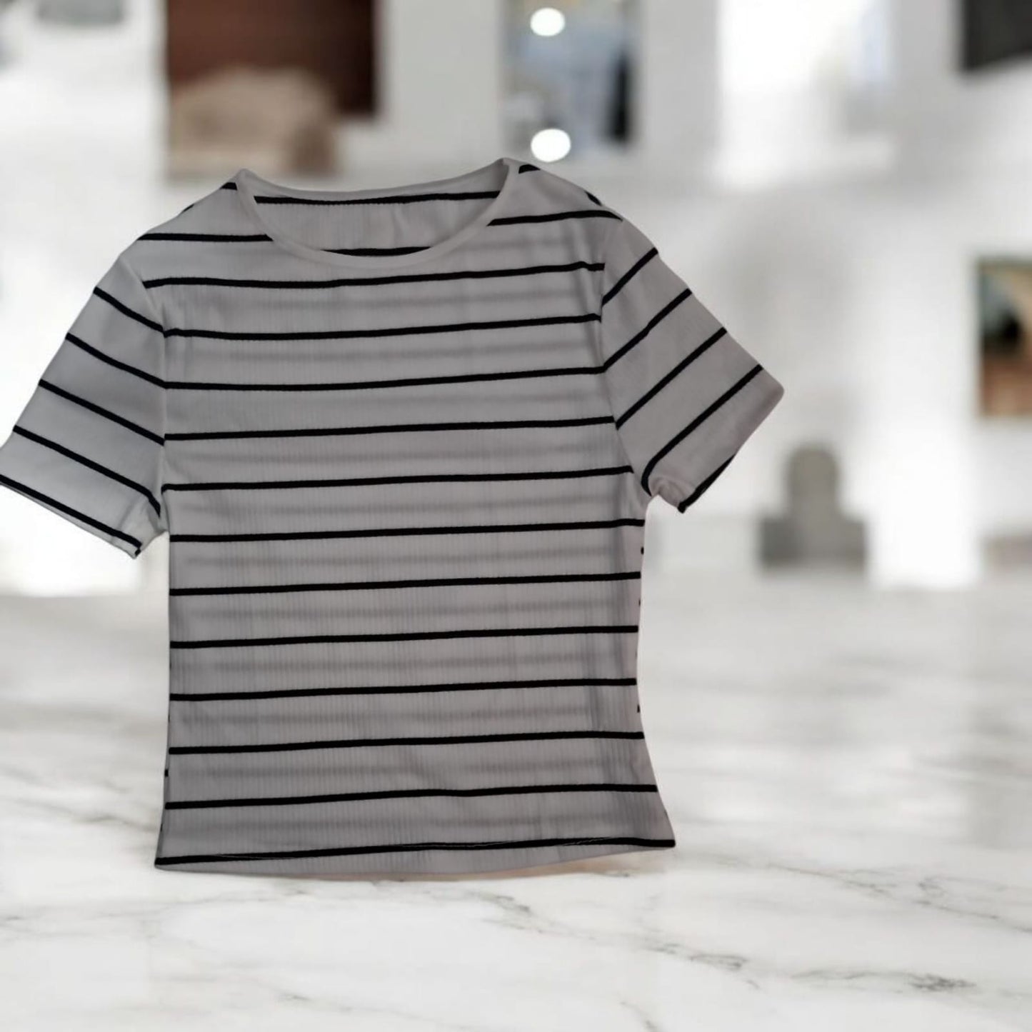 Top de Rayas Mangas cortas