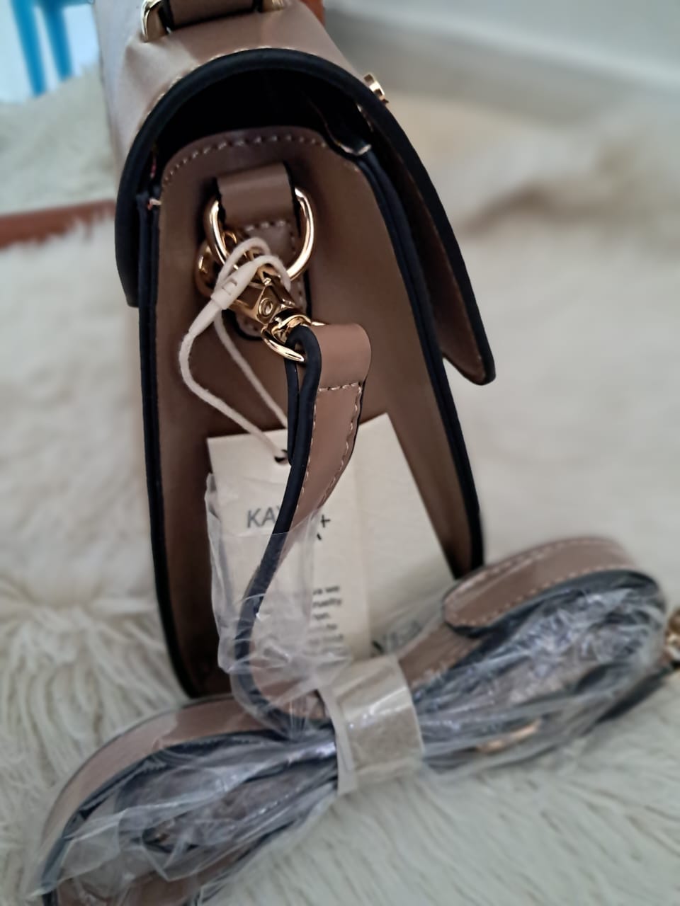 Cartera Elegante Satchel Correa Ajustable color kaki