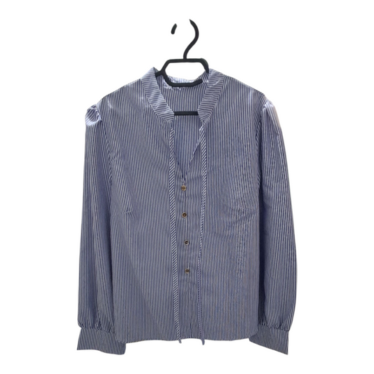 Blusas para mujer Elegante y Moderno Mangas largas Azul claro Talla L