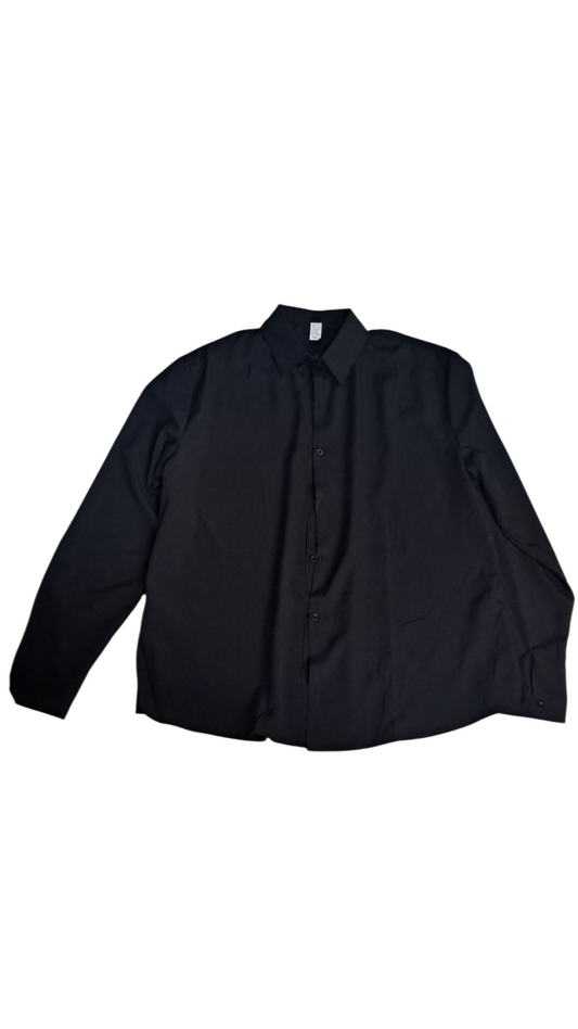 Camisa para hombre L  Mangas largas Cuello color negro