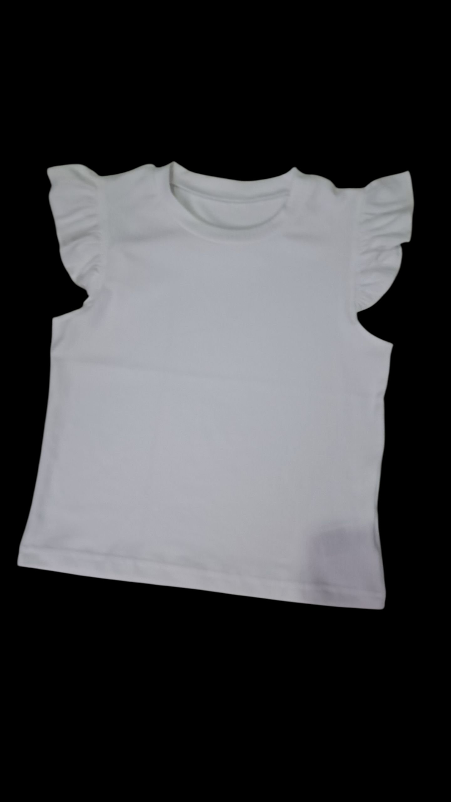 Blusa para niña cuello redondo 7-8 años Blanco