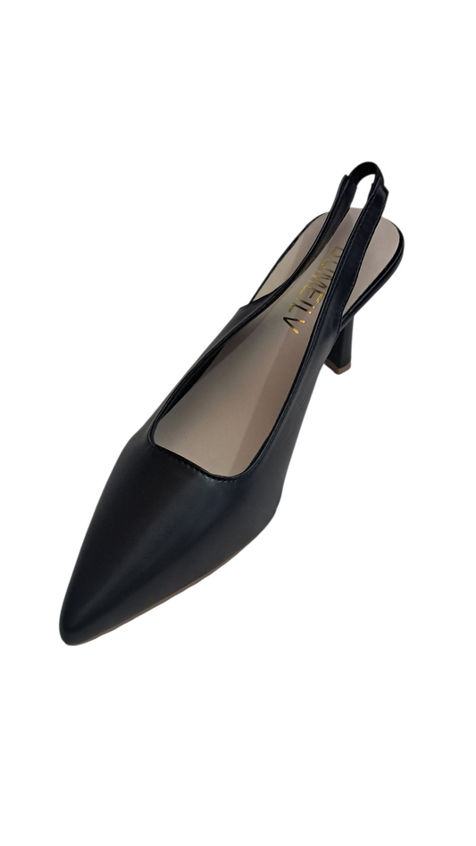 Zapatillas Negras Punta Stiletos