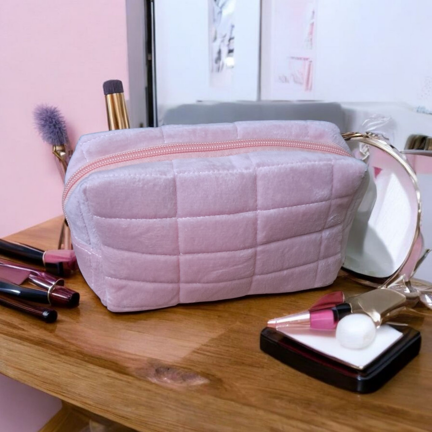 Bolsa de Maquillaje,  gran capacidad,  ideal para viajes, con almacenamiento