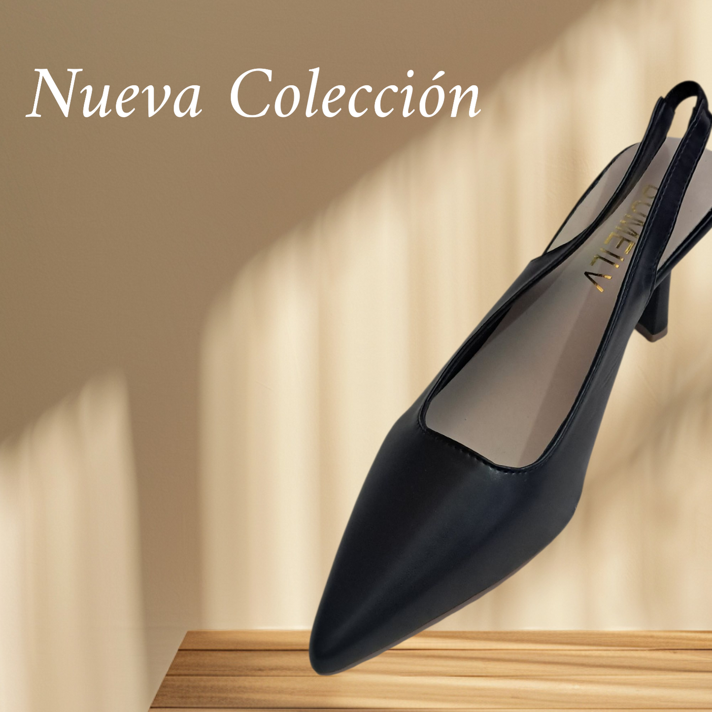 Zapatillas Negras Punta Stiletos