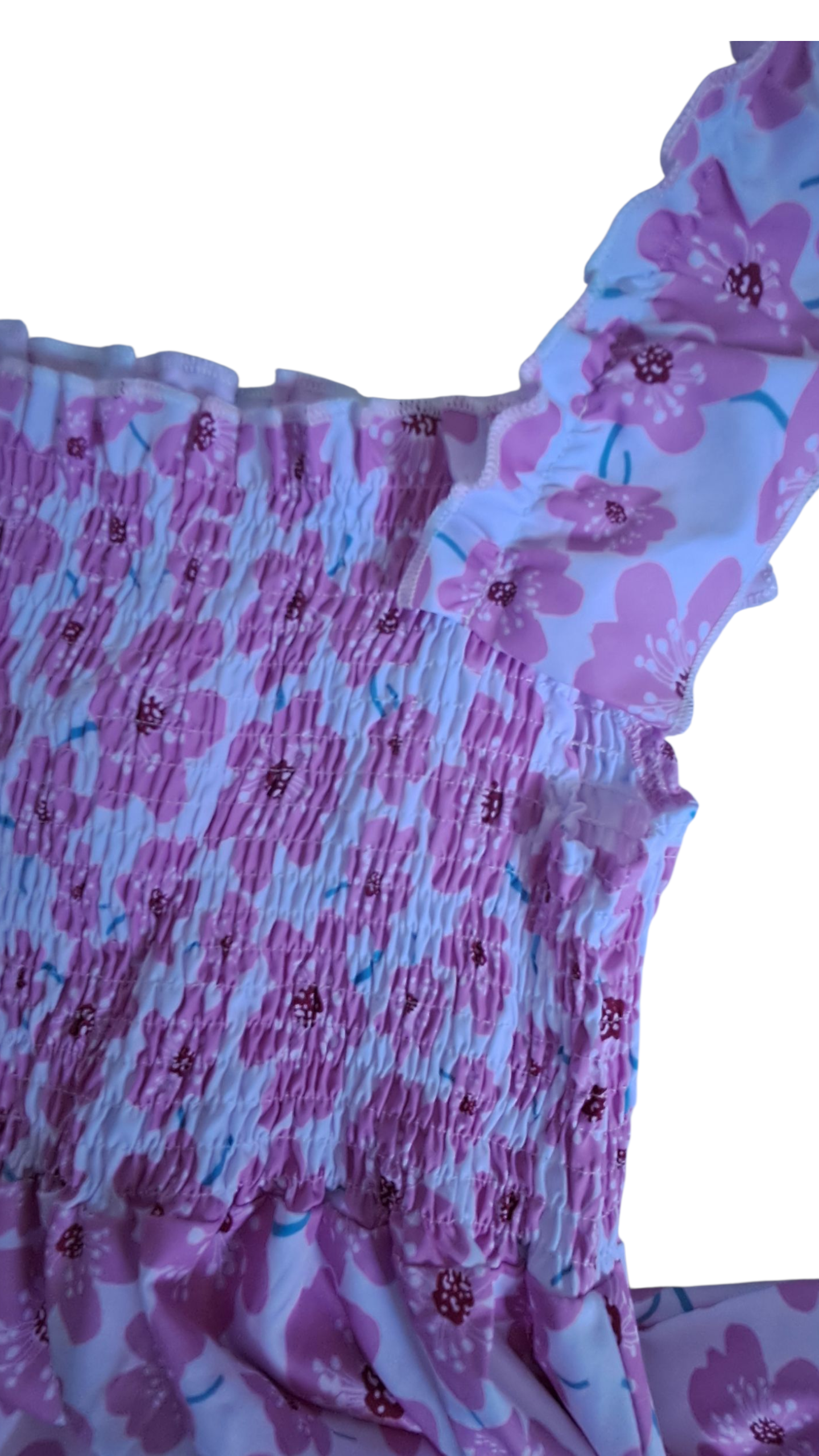 Vestido Floral para niñas Rosa