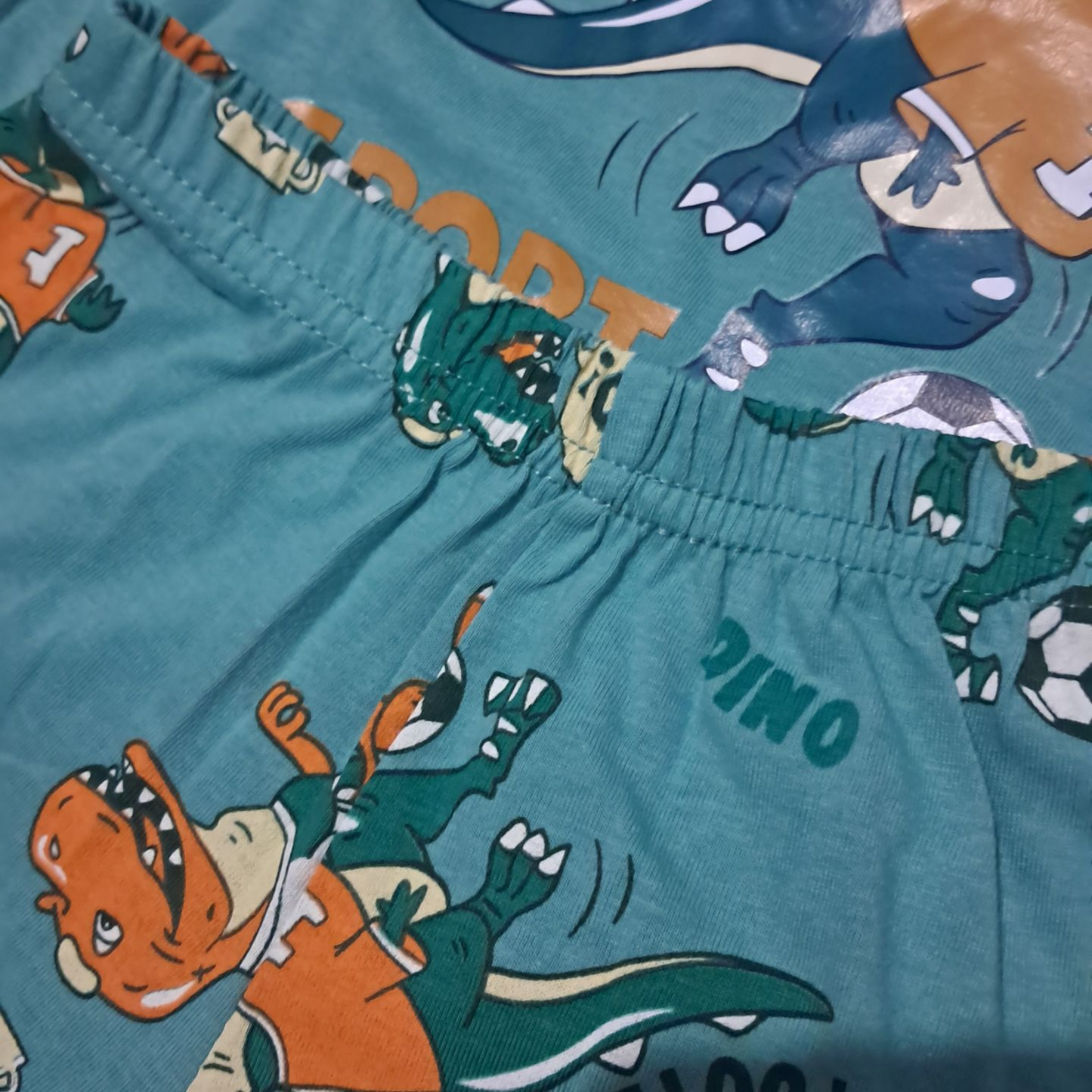 Conjunto de verano para niños Top sin Mangas y Short diseño dinosaurios