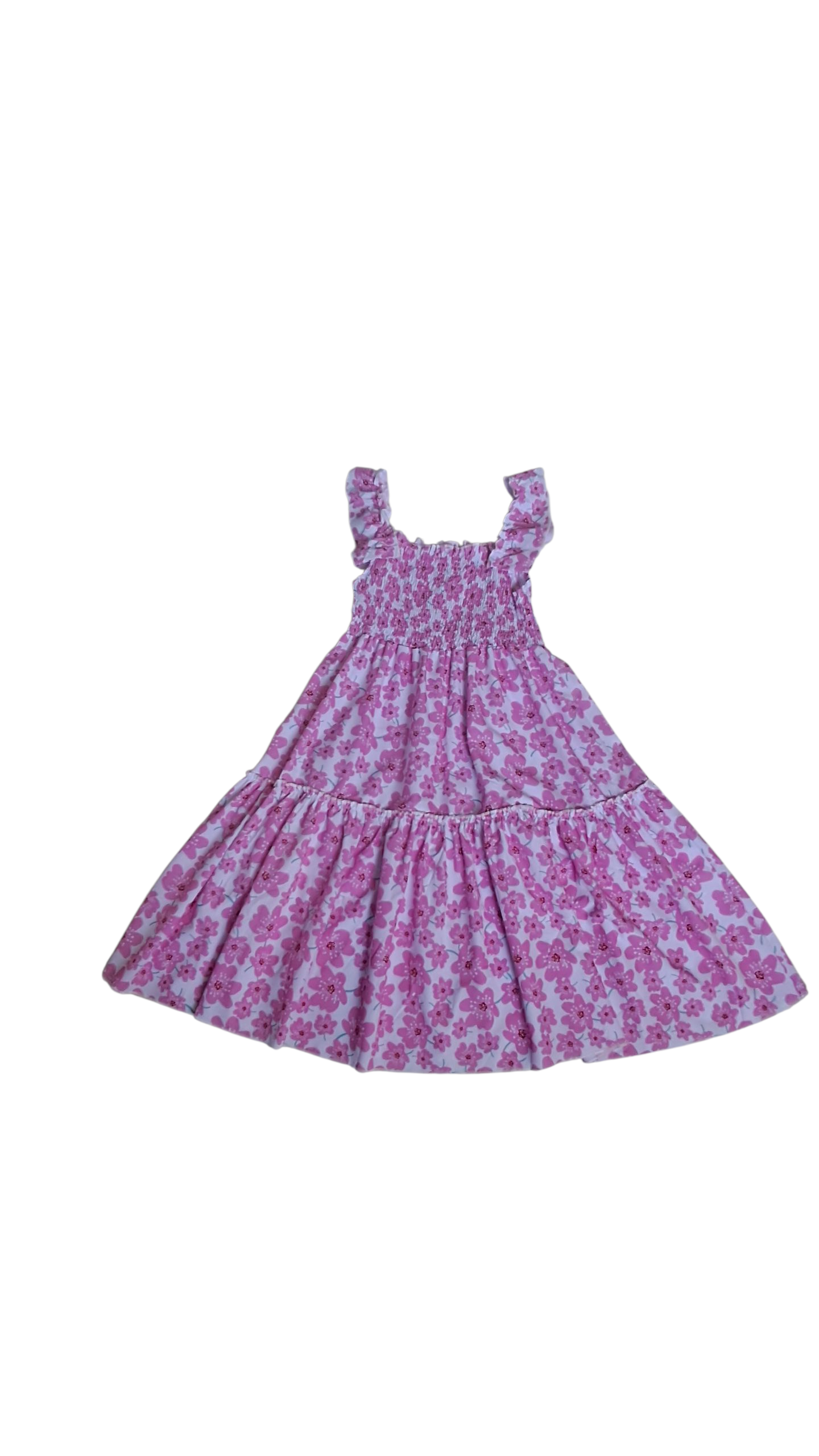 Vestido Floral para niñas Rosa
