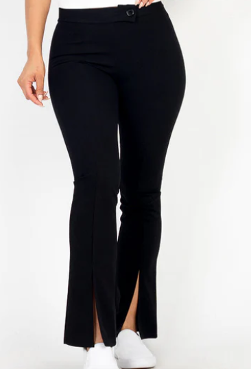 Pantalon Negro Estilo Casual