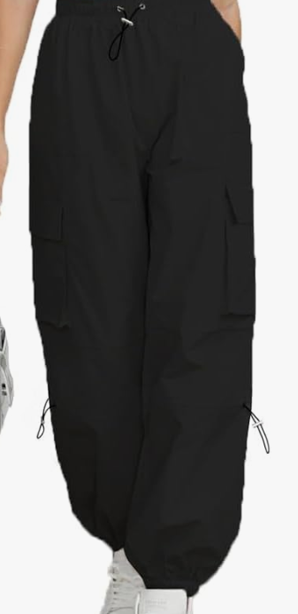 Pantalon Cargo Holgado  Talla Negro