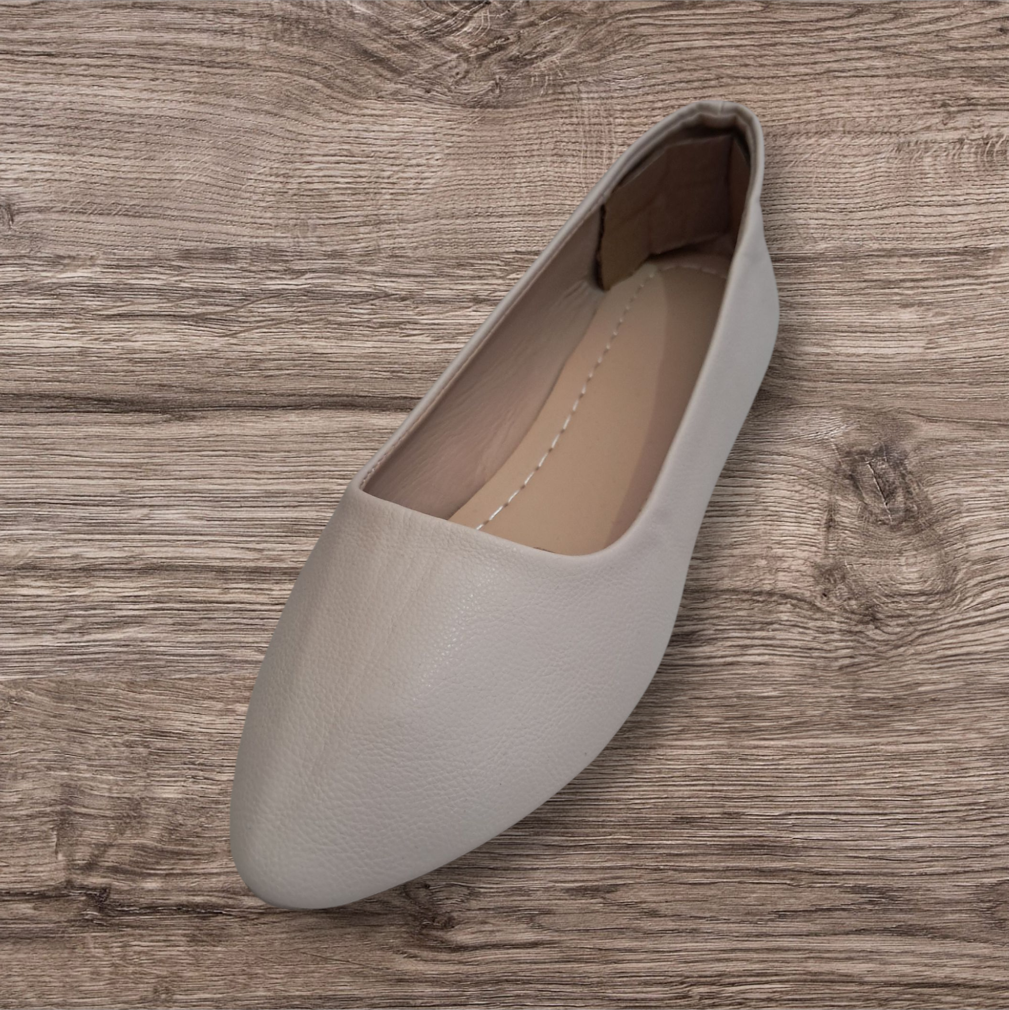 Zapatos planos para mujer Crema 9