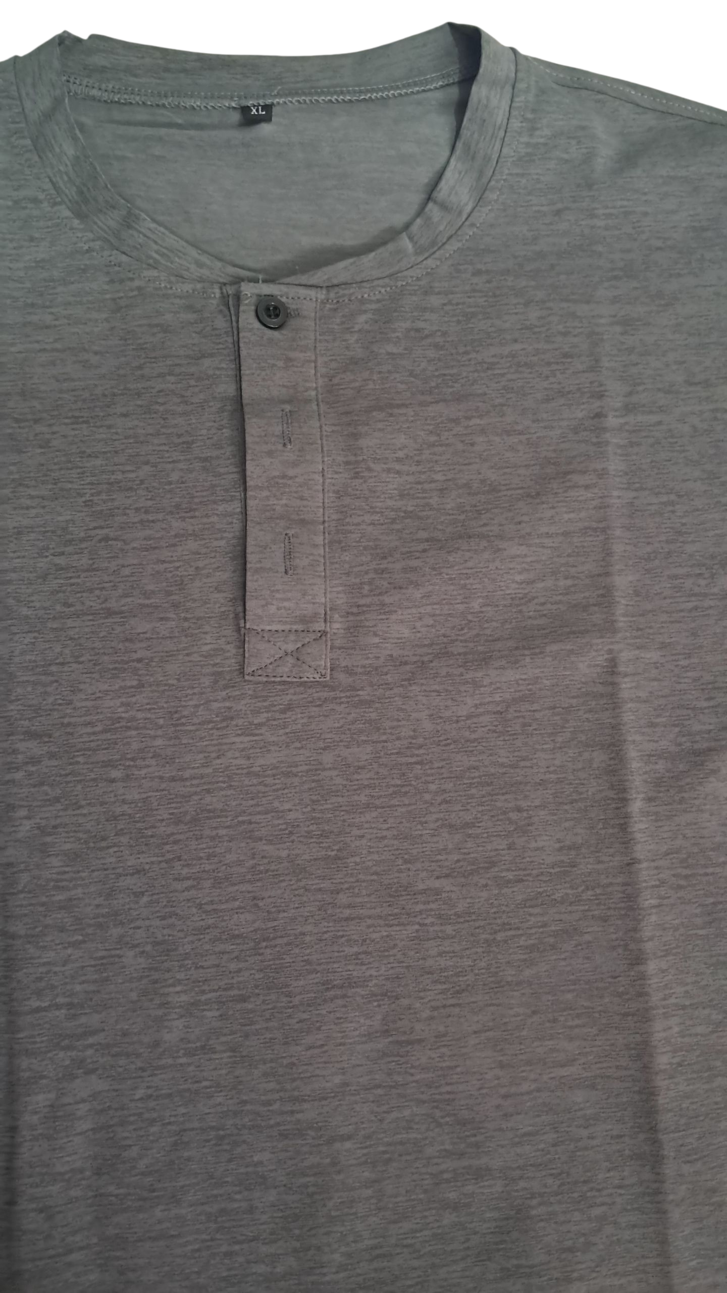 Camiseta moderna para hombre talla XL Mangas cortas Gris