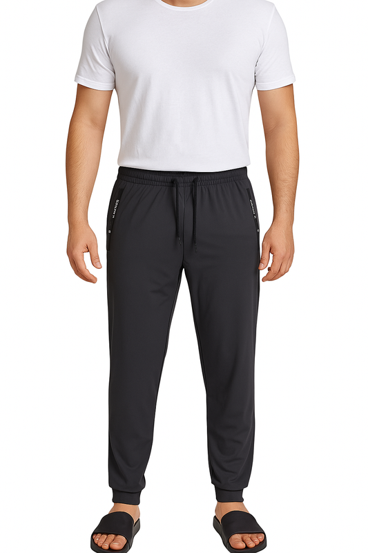 Pantalón Jogger para Hombre Talla M Negro Gris