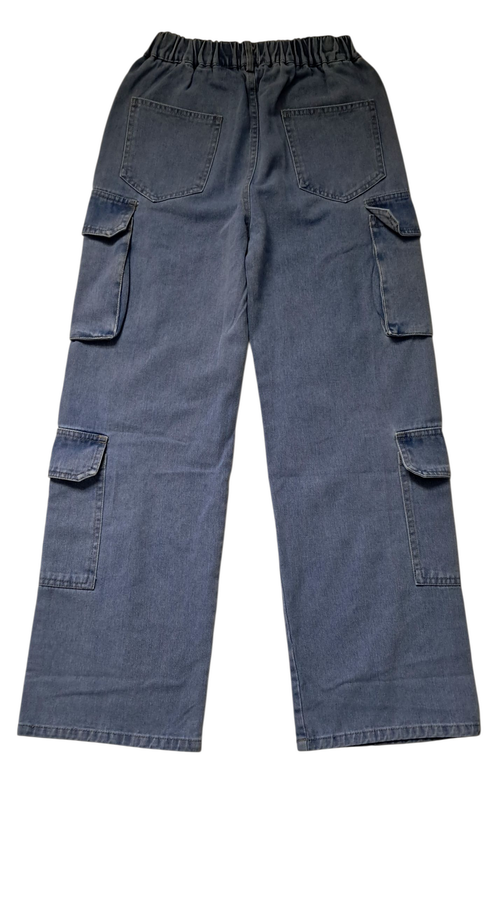 Pantalón Jeans Cargo Azul  Denim azul claro para niñas