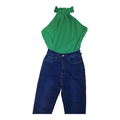 Set pantalon Jean y Blusa Elegante