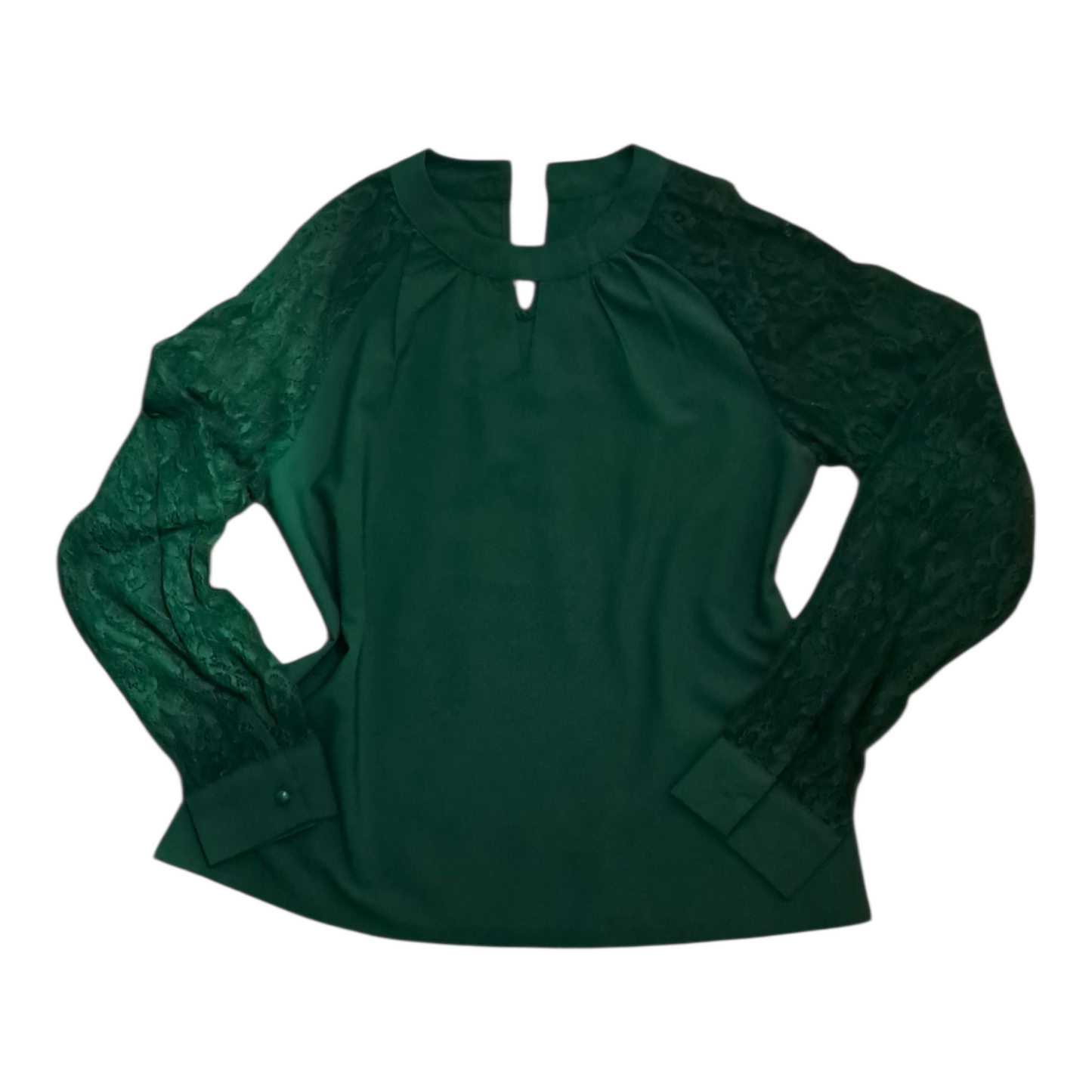 Blusa Verde Esmeralda Mangas largas talla M