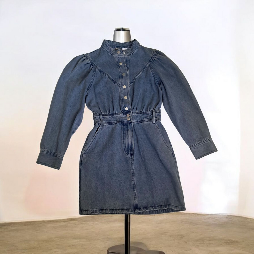 Vestido Mangas Largas  Jeans DENIM