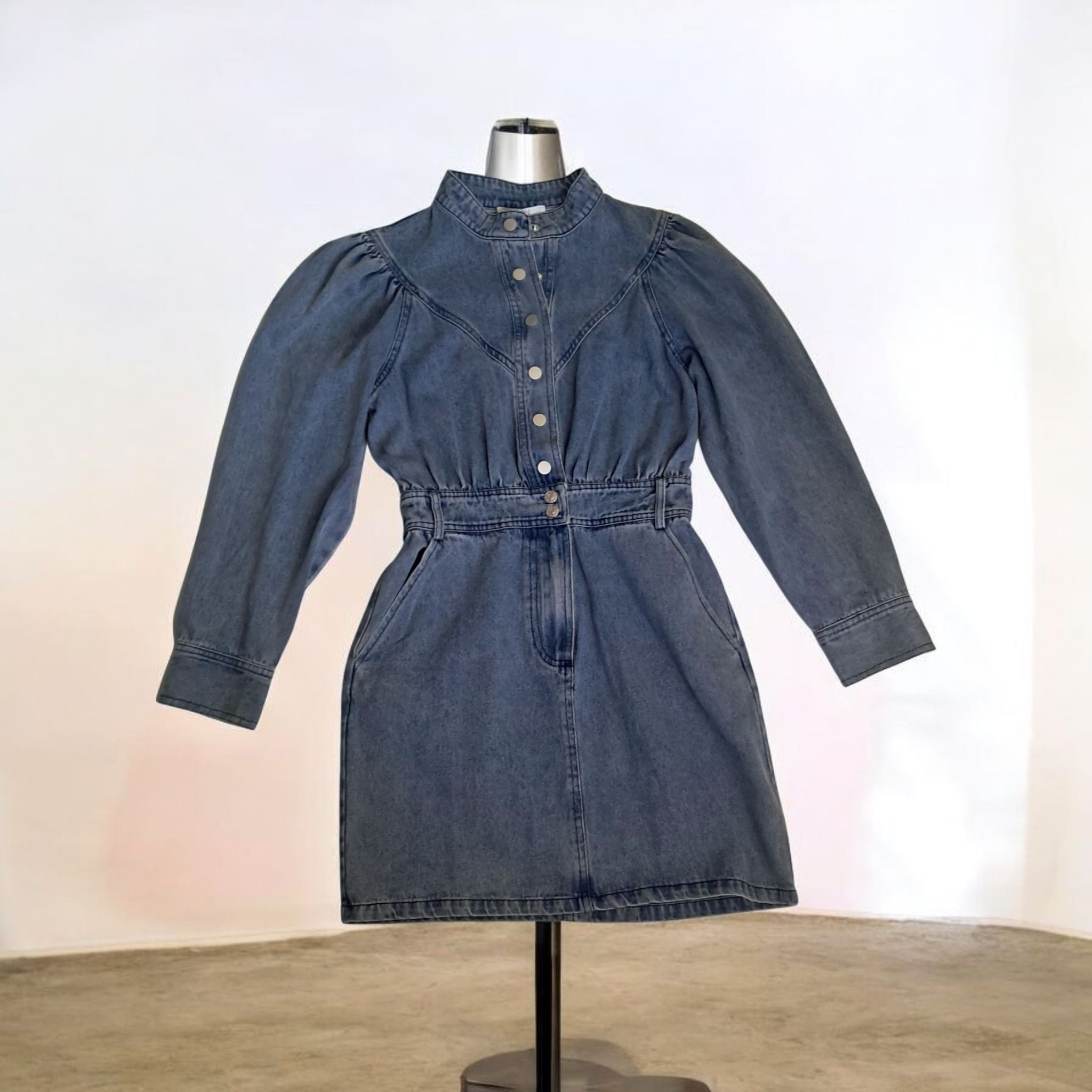 Vestido Mangas Largas  Jeans DENIM