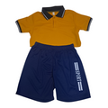 Set Polo rojo y Short negro para niños de 12-13 años