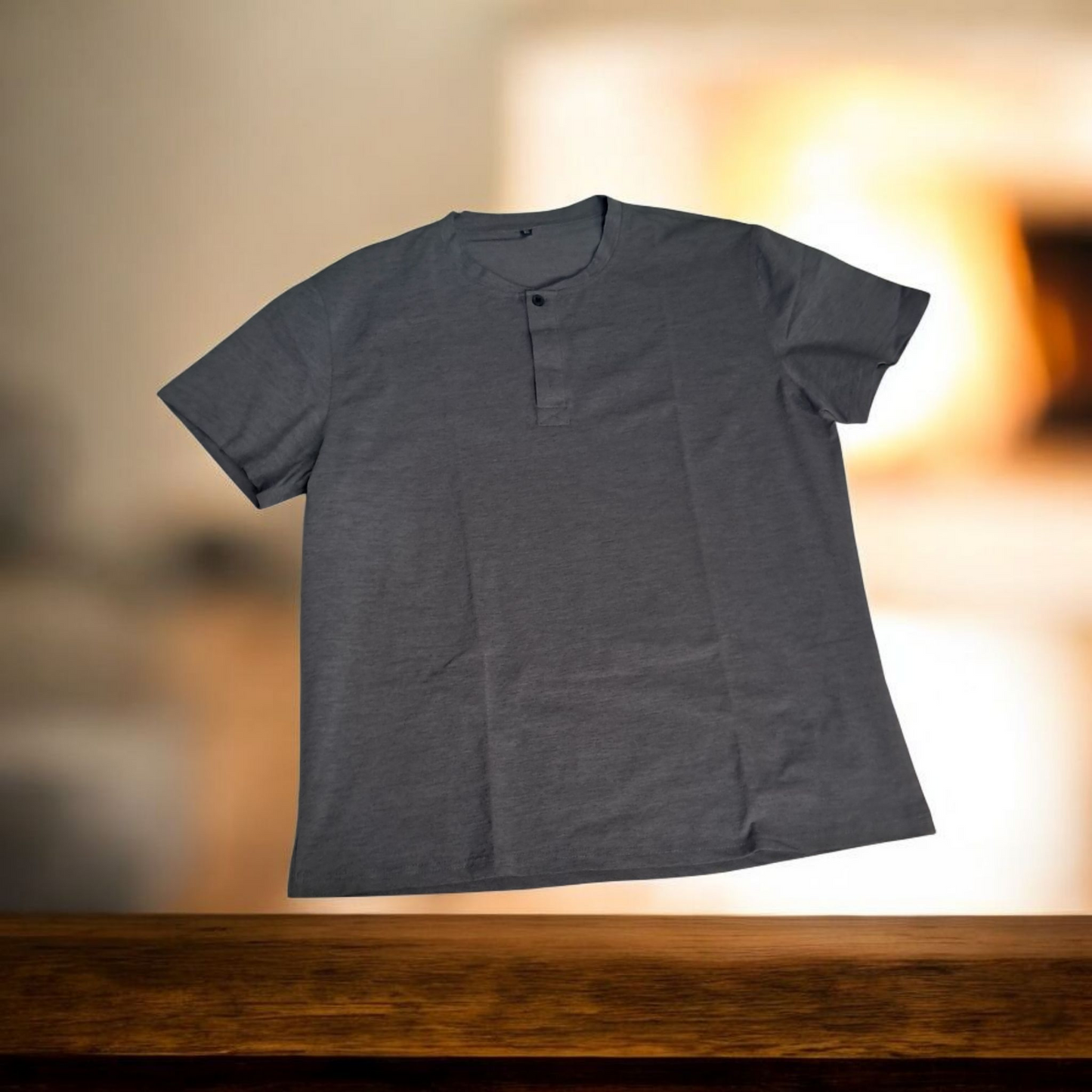 Camiseta moderna para hombre talla XL Mangas cortas Gris