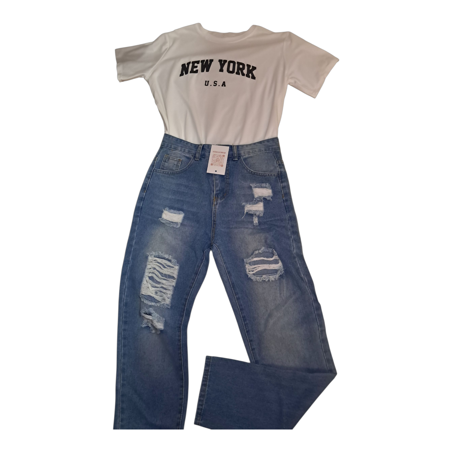 Set pantalon Jean y  Tshirt M