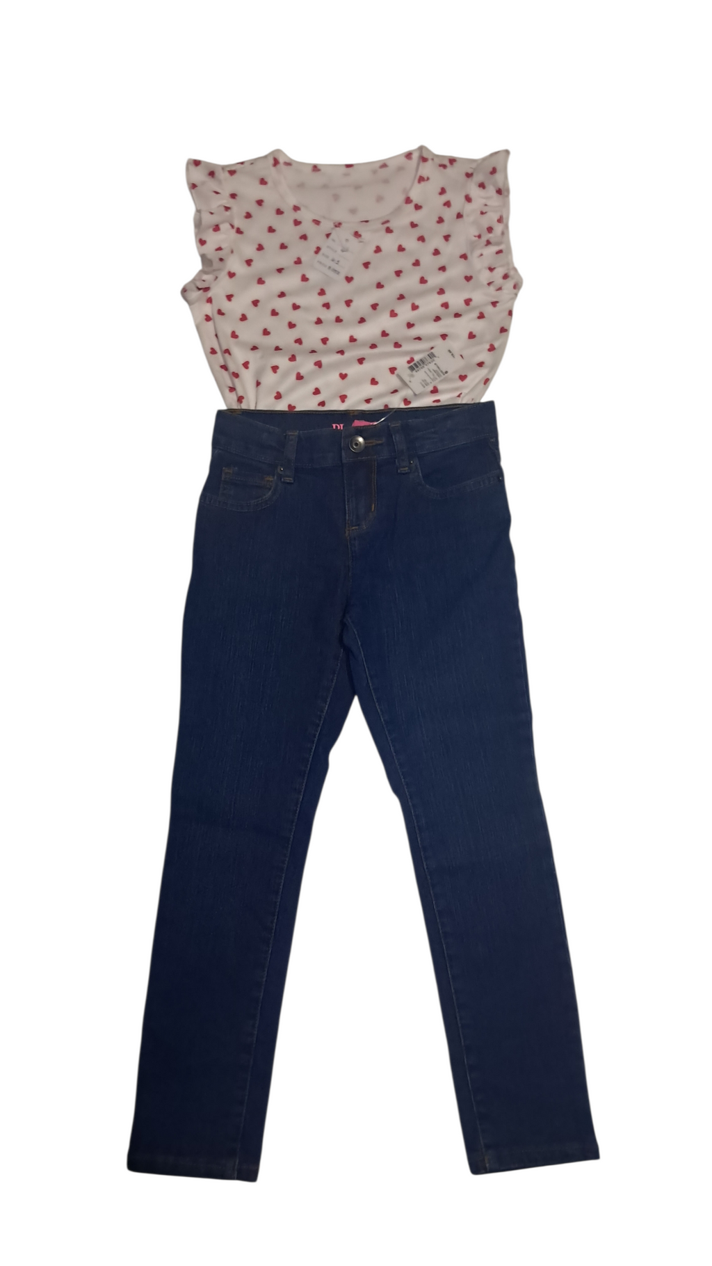 Set Pantalón Jeans y Blusa para niña de 6-7 años