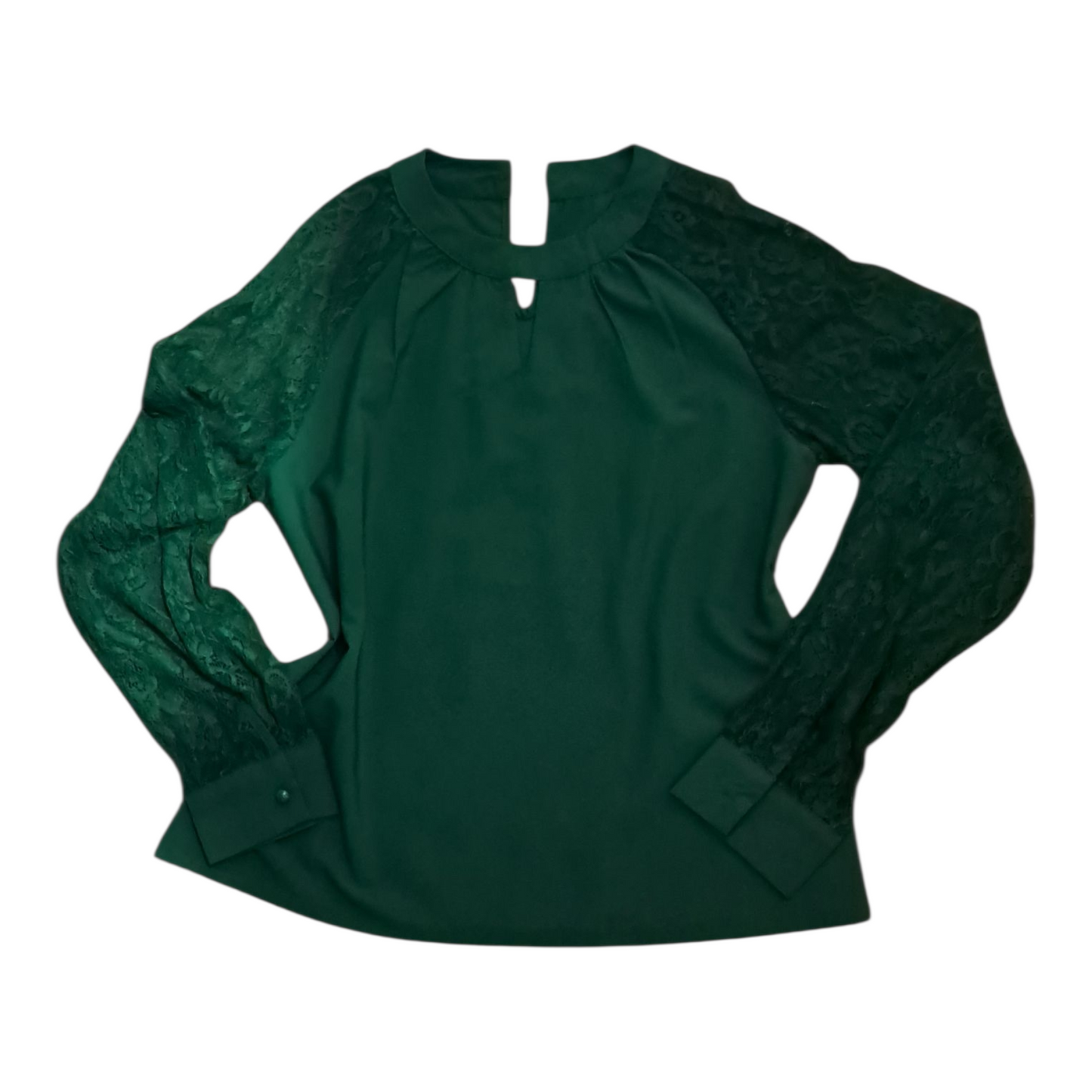 Blusa Verde Esmeralda Mangas largas talla M
