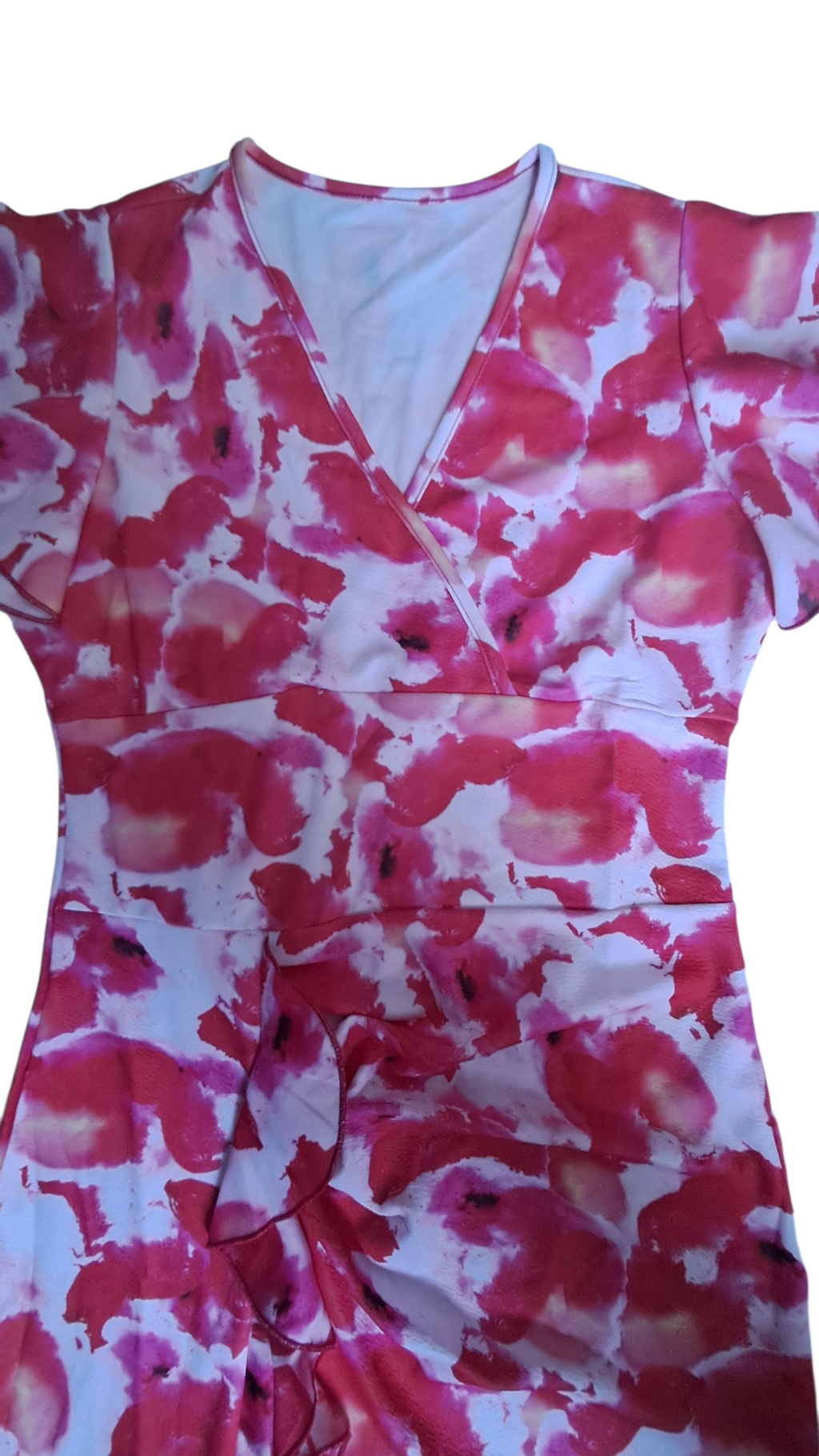 Vestido Casual Moderno Midi Floral