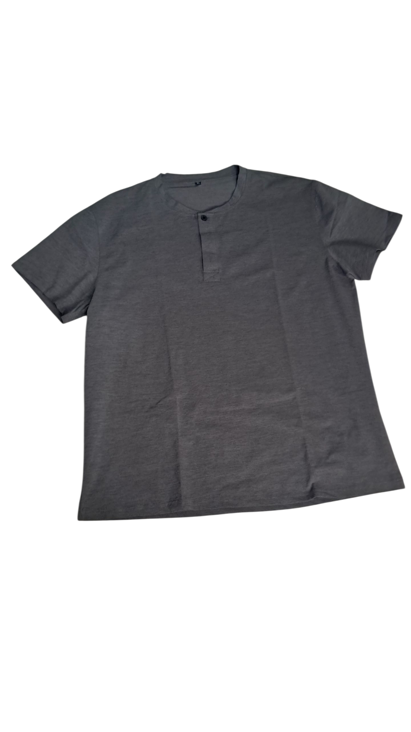 Camiseta moderna para hombre talla XL Mangas cortas Gris